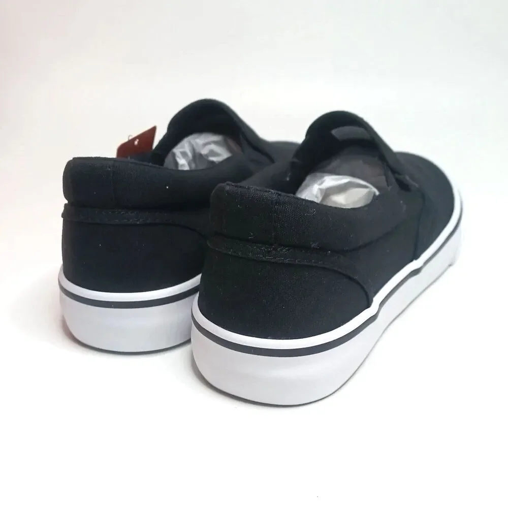 Size: 9 Canvas Lugz Slip-on Shoes Blk & White. Sammy Canvas . Chaps . New in Box